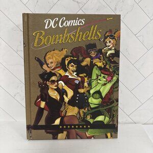 DC Comics Bombshell Group Glitter Hard Cover Lined Journal with Ribbon Bookmark